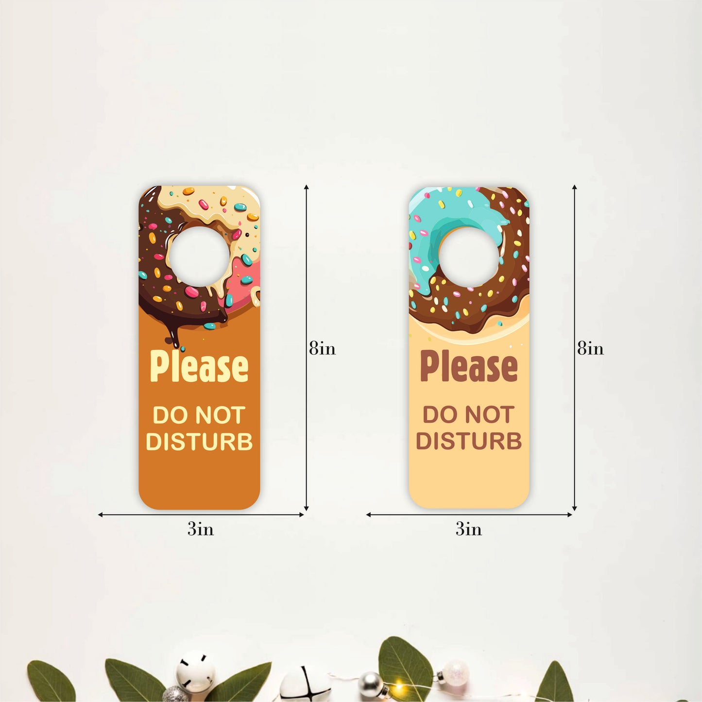 Donut Please Do Not Disturb Wooden Door Hanger Sign Board
