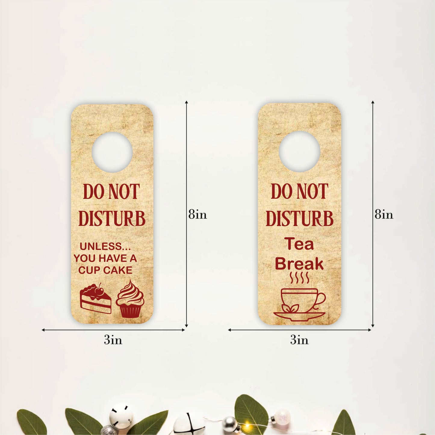 Do Not Disturb Unless You Have Cupcake Wooden Door Hanger Sign Board