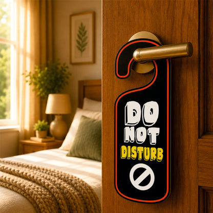 Welcome Please Knock Wooden Door Hanger Sign Board