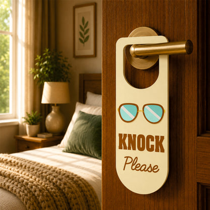 Do Not Disturb Please Wooden Door Hanger Sign Board