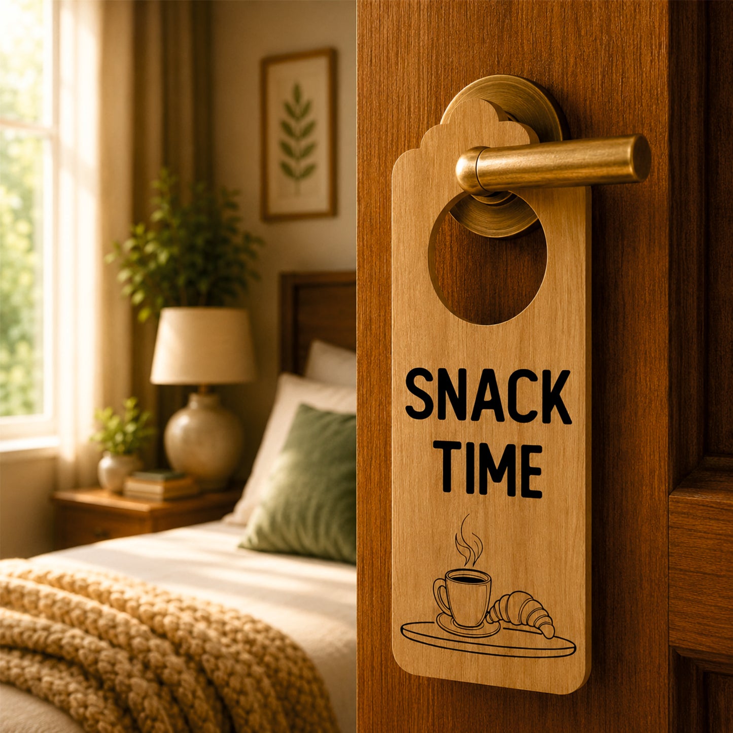 Work Time Wooden Door Hanger Sign Board