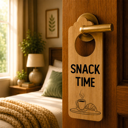 Work Time Wooden Door Hanger Sign Board