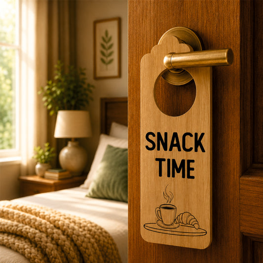 Work Time Wooden Door Hanger Sign Board