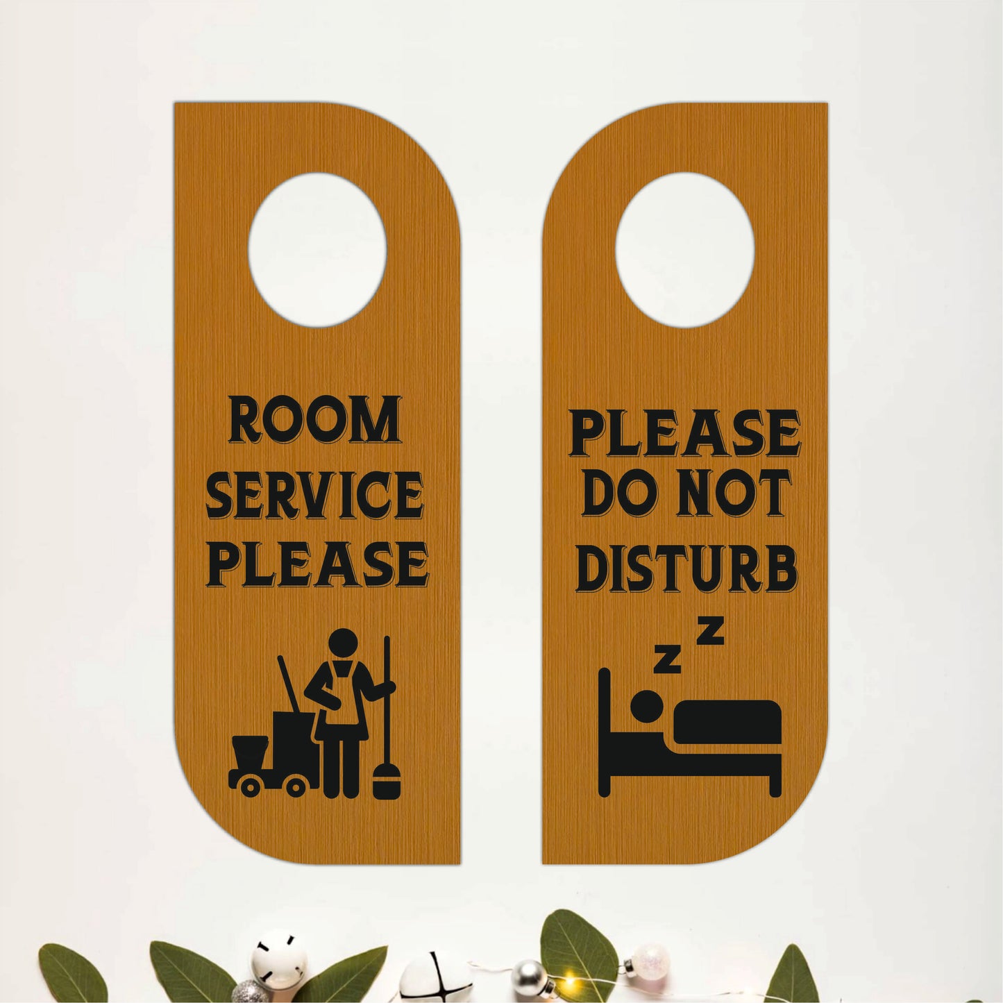 Room Service Please Wooden Door Hanger Sign Board