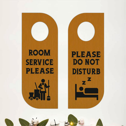 Room Service Please Wooden Door Hanger Sign Board