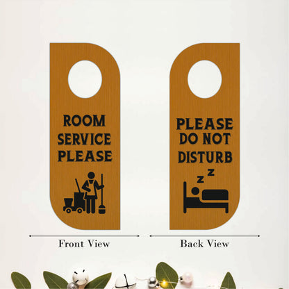 Room Service Please Wooden Door Hanger Sign Board