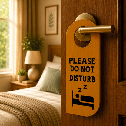 Room Service Please Wooden Door Hanger Sign Board