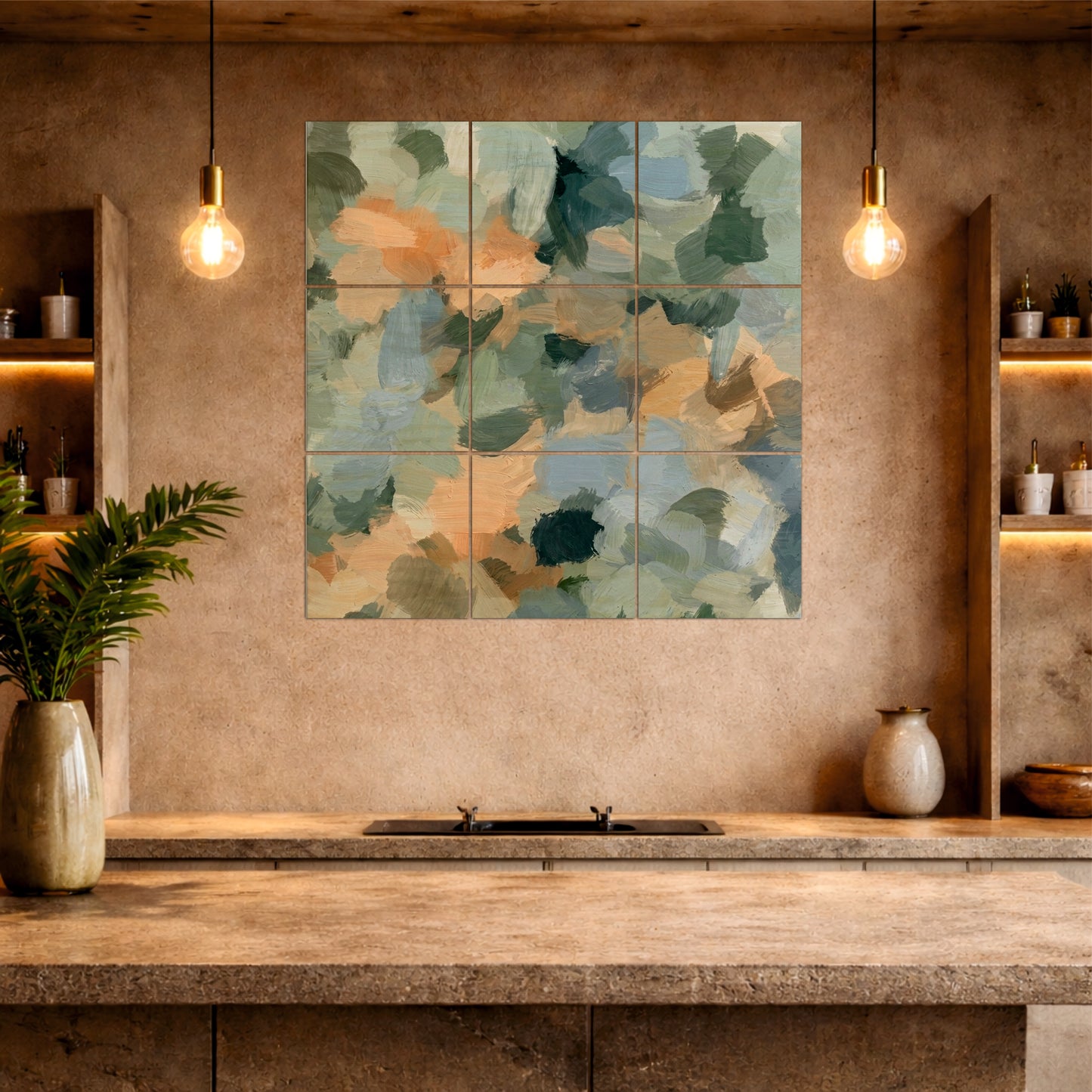 Artistic Abstract Brushstroke Wall Art