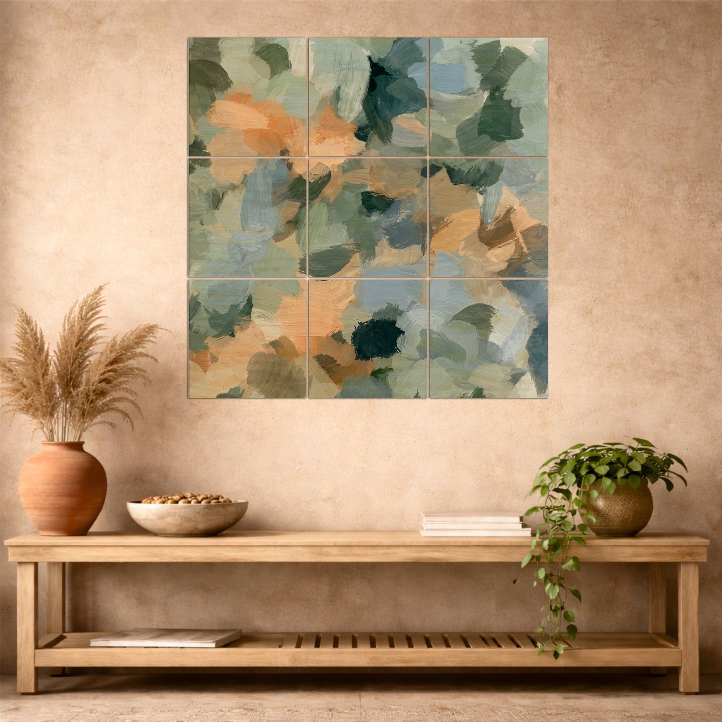 Artistic Abstract Brushstroke Wall Art