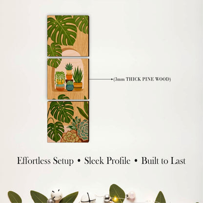 Tropical Oasis Wooden Wall Decor