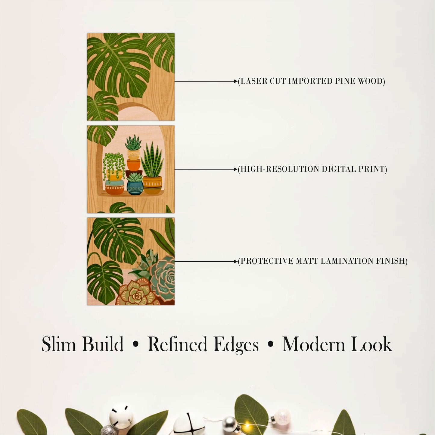 Tropical Oasis Wooden Wall Decor