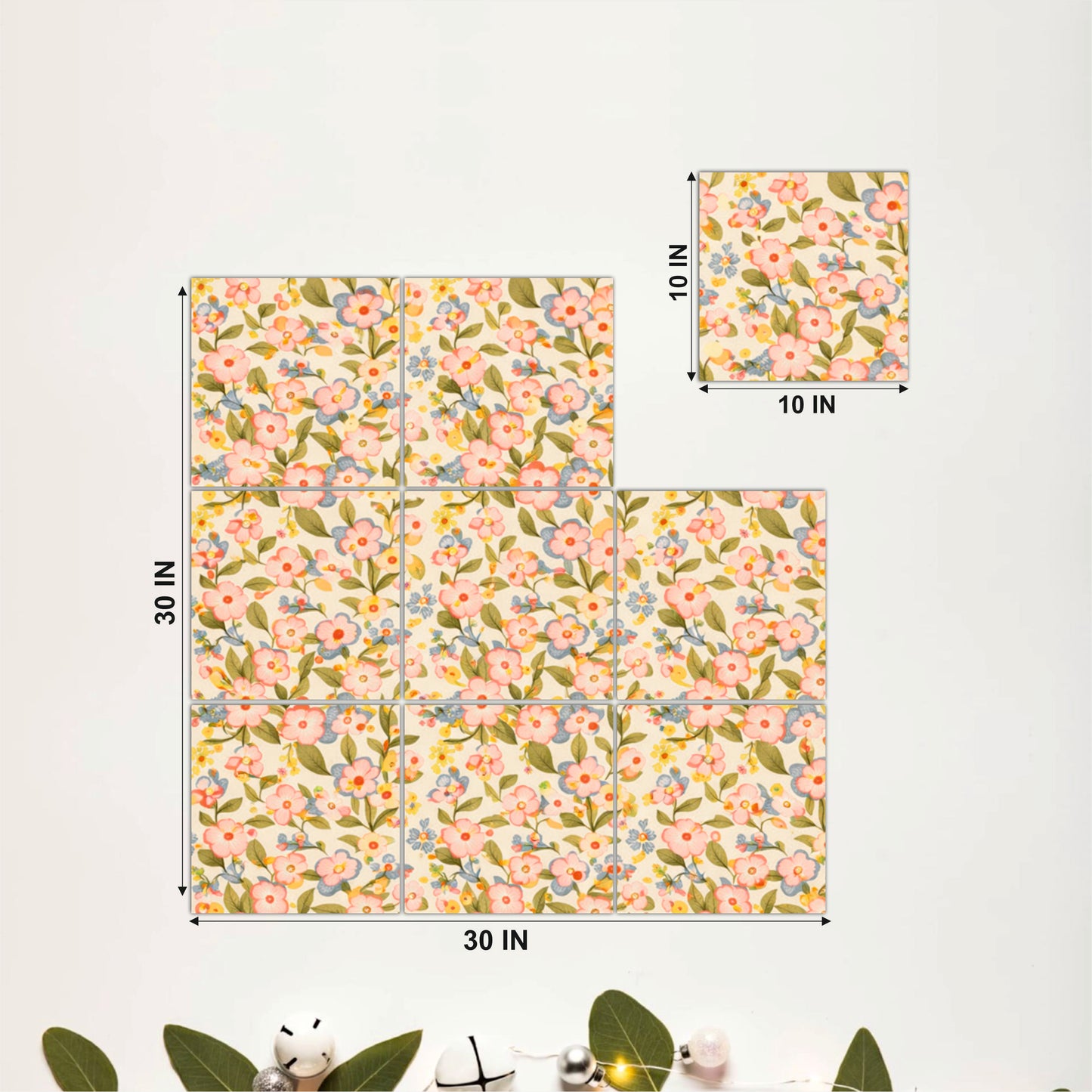 Vintage Floral Garden Wooden Wall Art