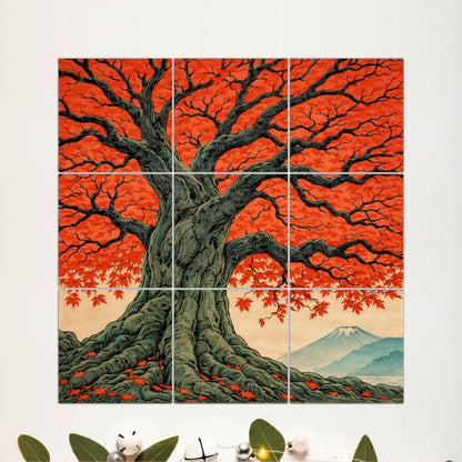 Japanese Maple Tree Wooden Wall Art