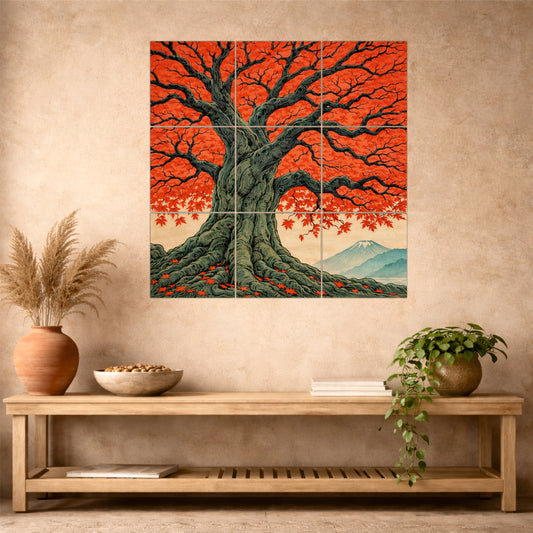 Japanese Maple Tree Wooden Wall Art