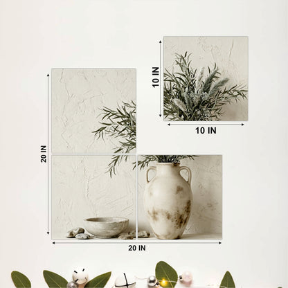 Minimalist Ceramic Vase Botanical Wall Art