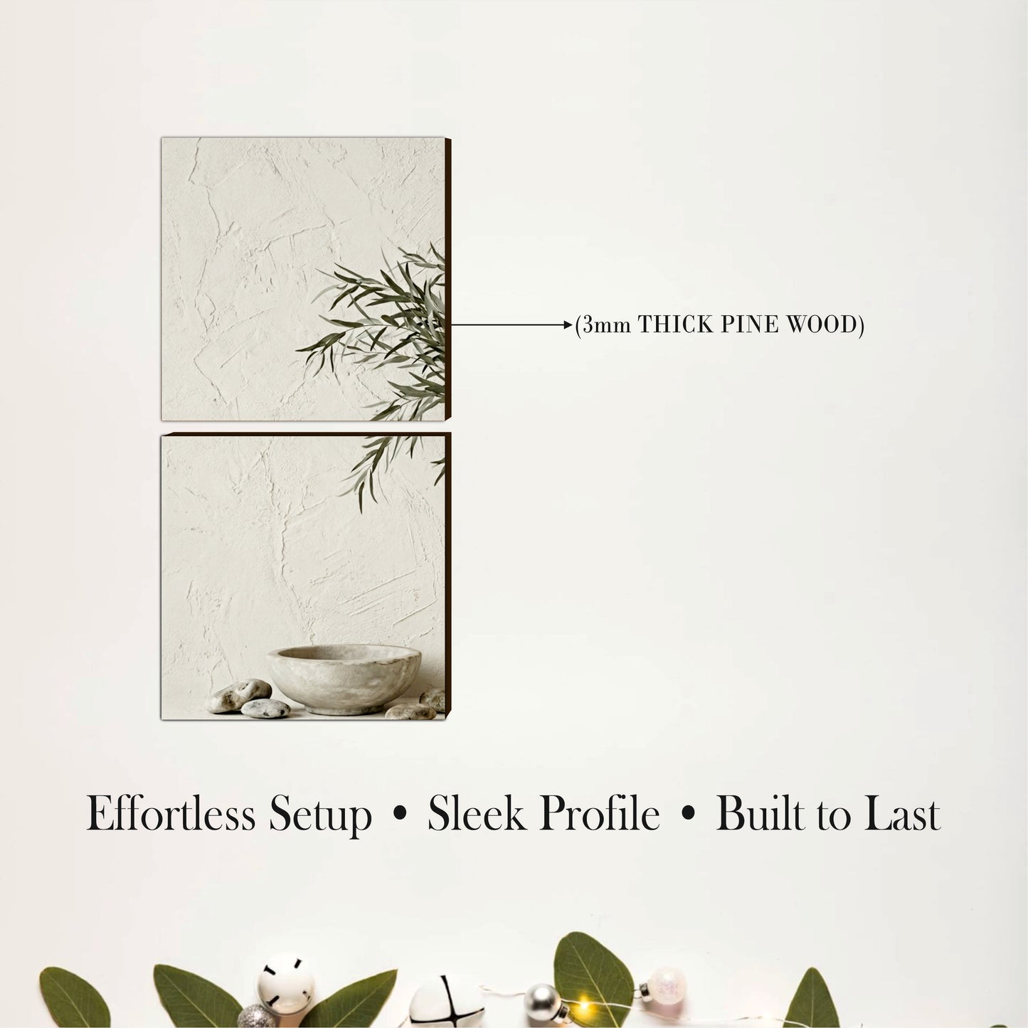 Minimalist Ceramic Vase Botanical Wall Art