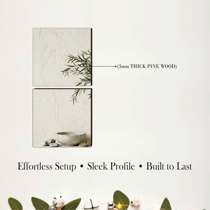 Minimalist Ceramic Vase Botanical Wall Art