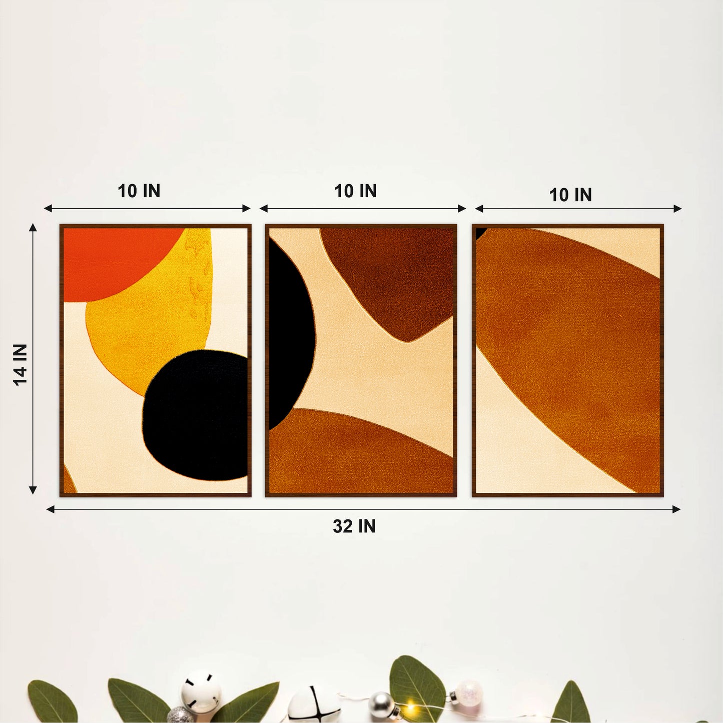Minimal Organic Shapes Wooden Wall Art