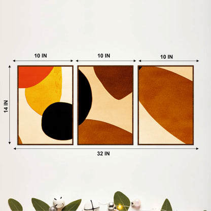 Minimal Organic Shapes Wooden Wall Art