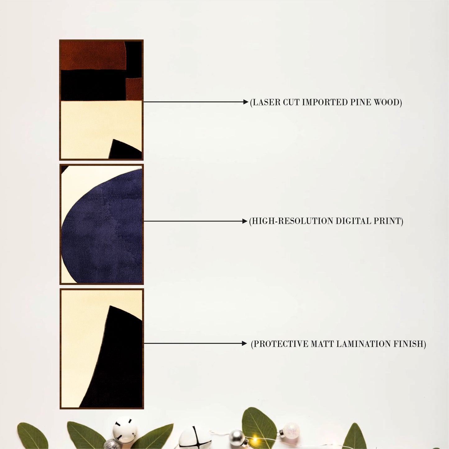 Contemporary Minimalist Wooden Wall Art