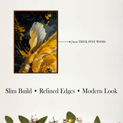 Modern Abstract Floral Wooden Wall Art