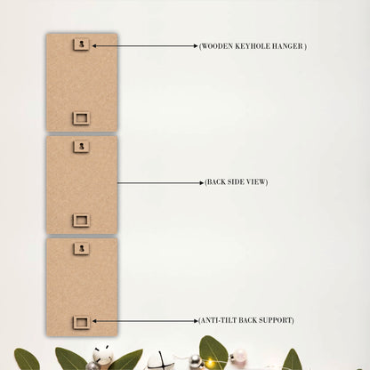 Contemporary Sunflower Trio Wooden Wall Art