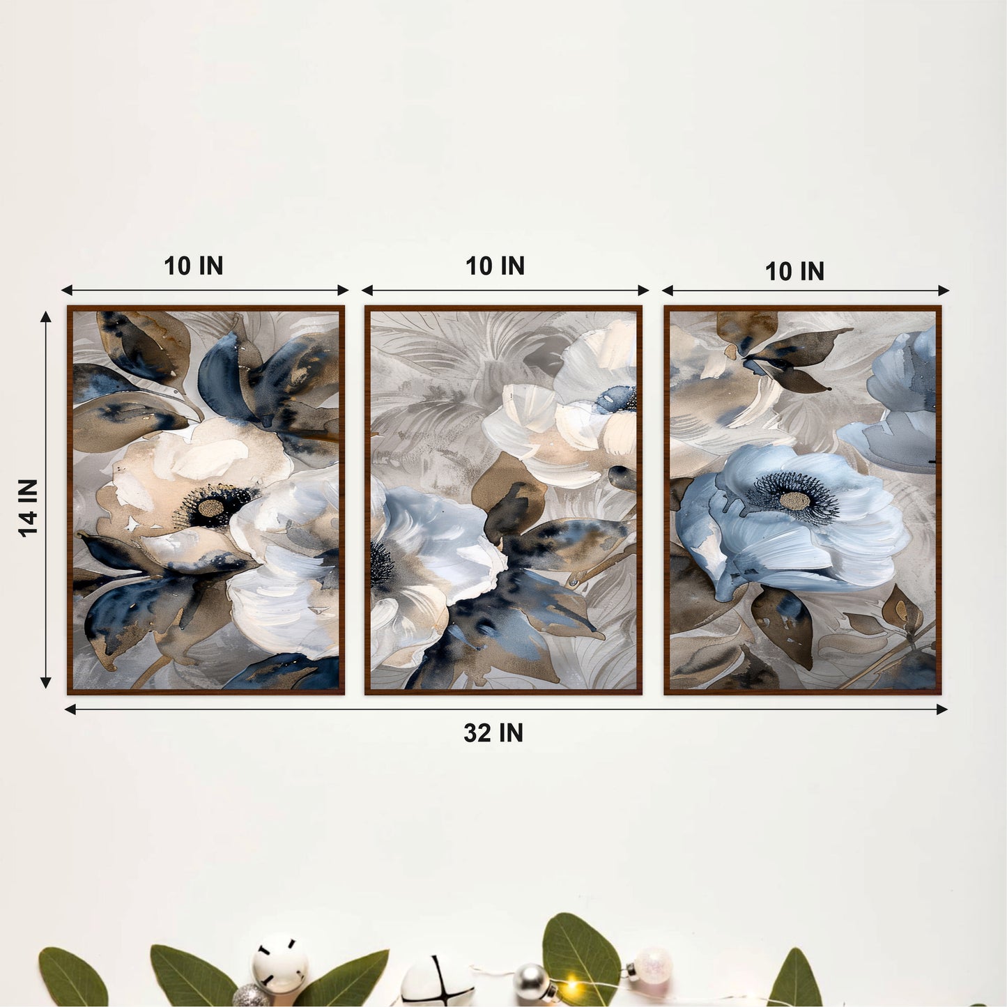 Modern Floral Bloom Wooden Wall Art