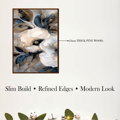 Modern Floral Bloom Wooden Wall Art