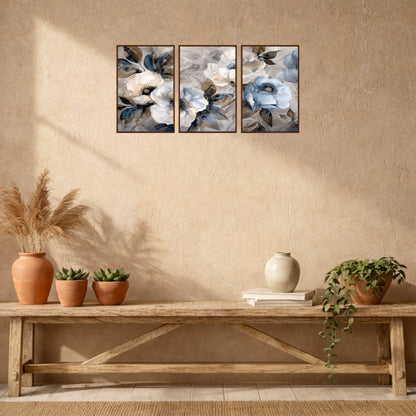 Modern Floral Bloom Wooden Wall Art