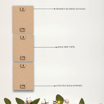 Elegant Deer and Golden Ginkgo Wooden Wall Decor