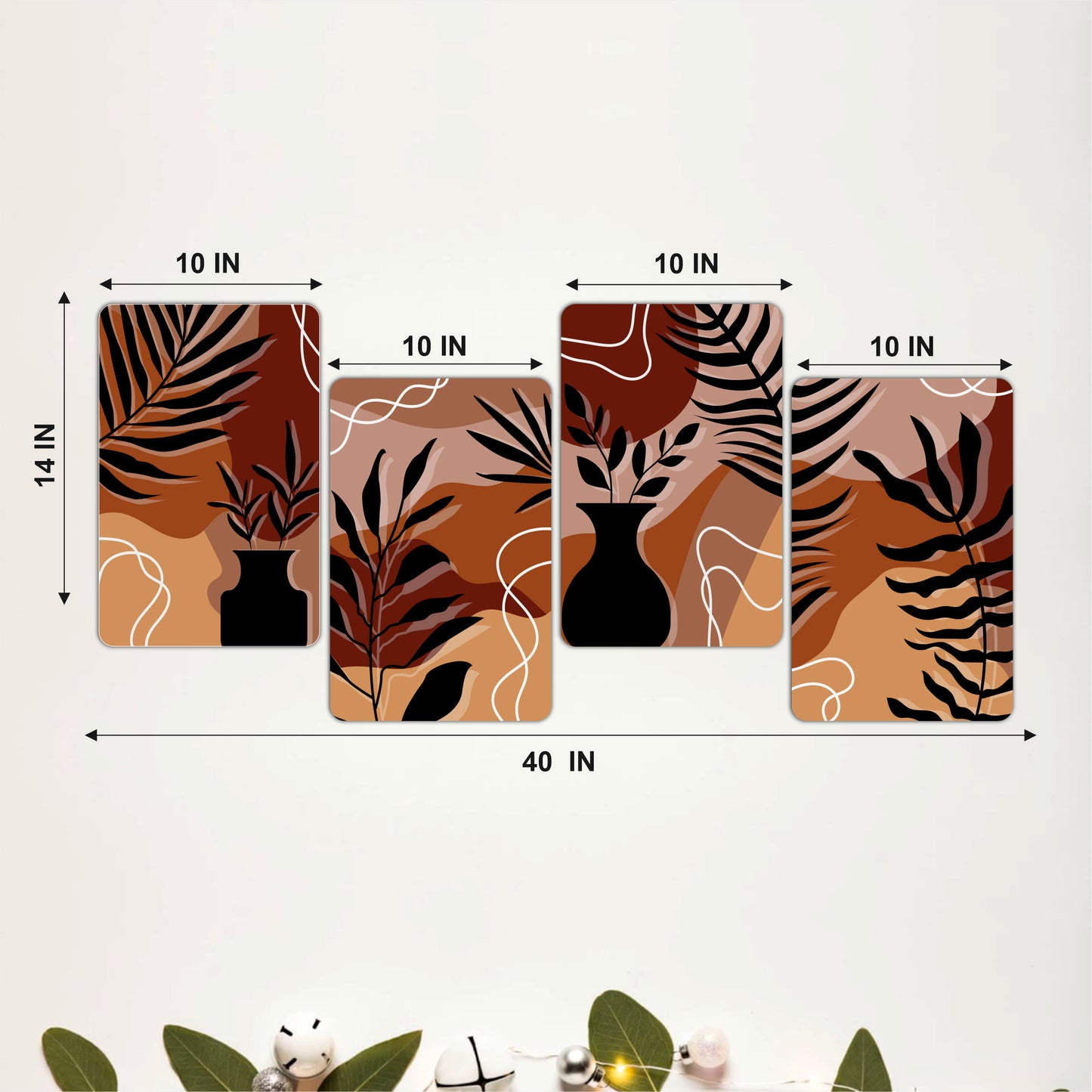 Boho Botanical Vase Wall Art