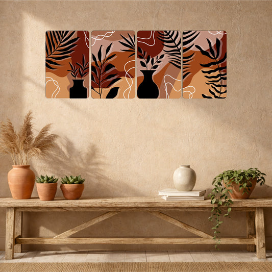 Boho Botanical Vase Wall Art