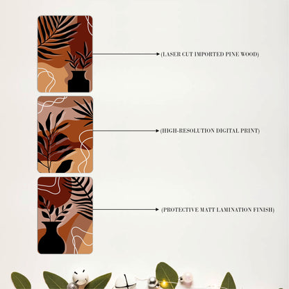 Boho Botanical Vase Wall Art