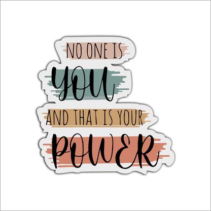 No One Is You and That Is Your Power Wooden Wall Art