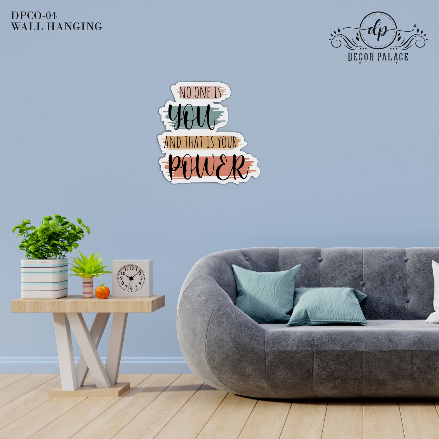 No One Is You and That Is Your Power Wooden Wall Art