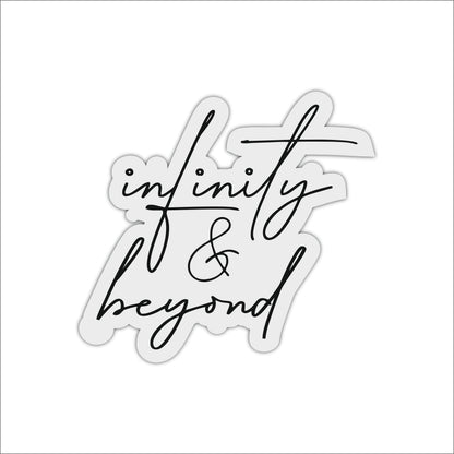 Infinity and Beyond Minimalist Typography Wooden Wall Art