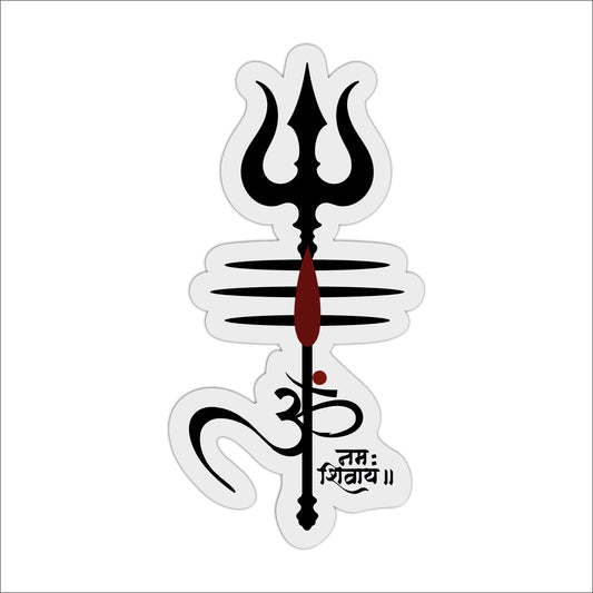 Trishul Om Mahadev Wooden Wall Art