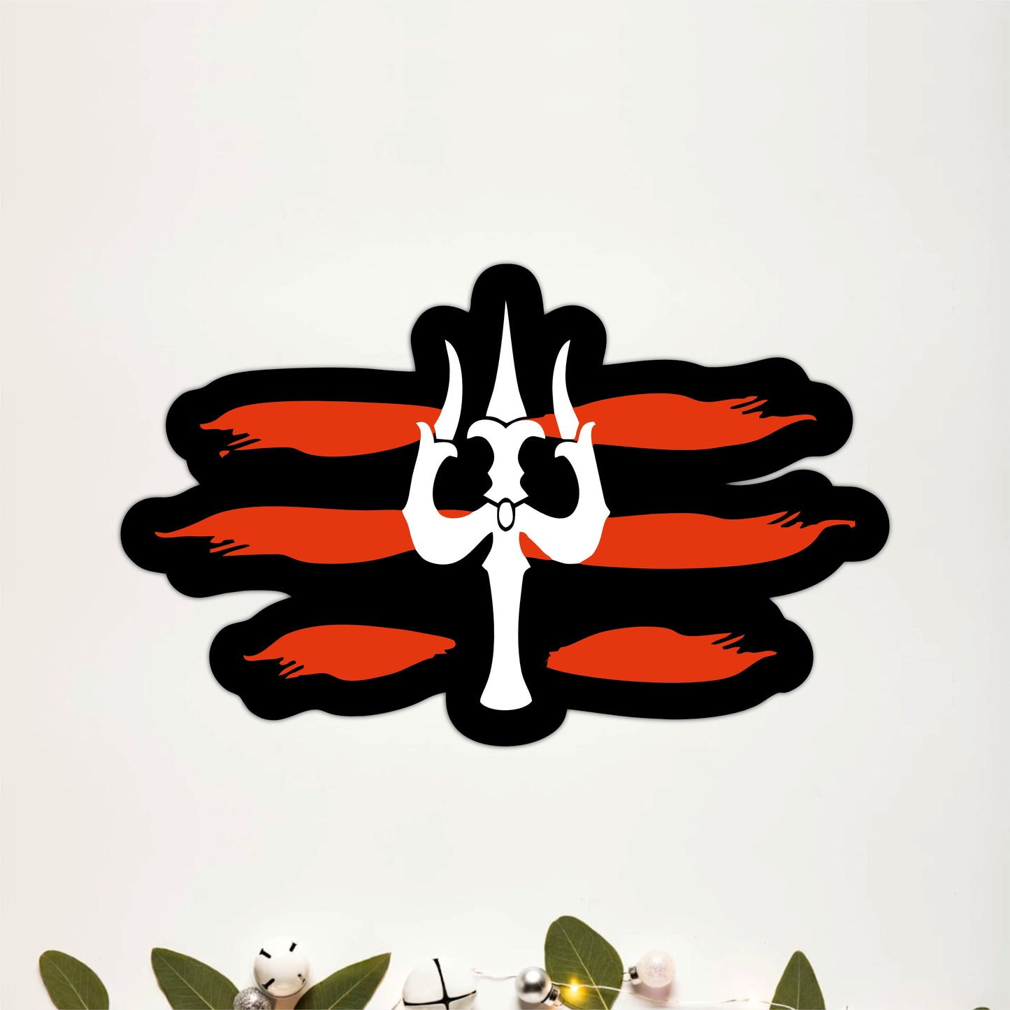 Trishul Tilak Om Mahadev Wooden Wall Art