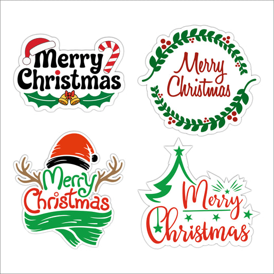 Merry Christmas Holiday Wreath Wooden Wall Art