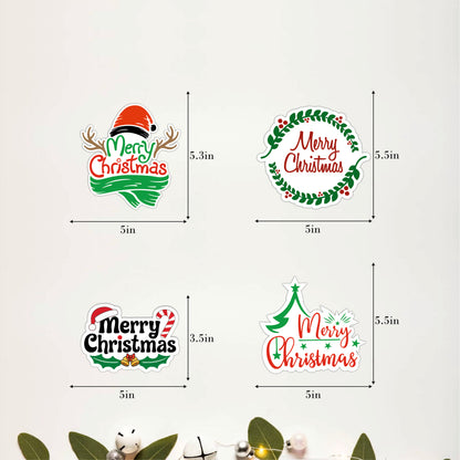Merry Christmas Holiday Wreath Wooden Wall Art