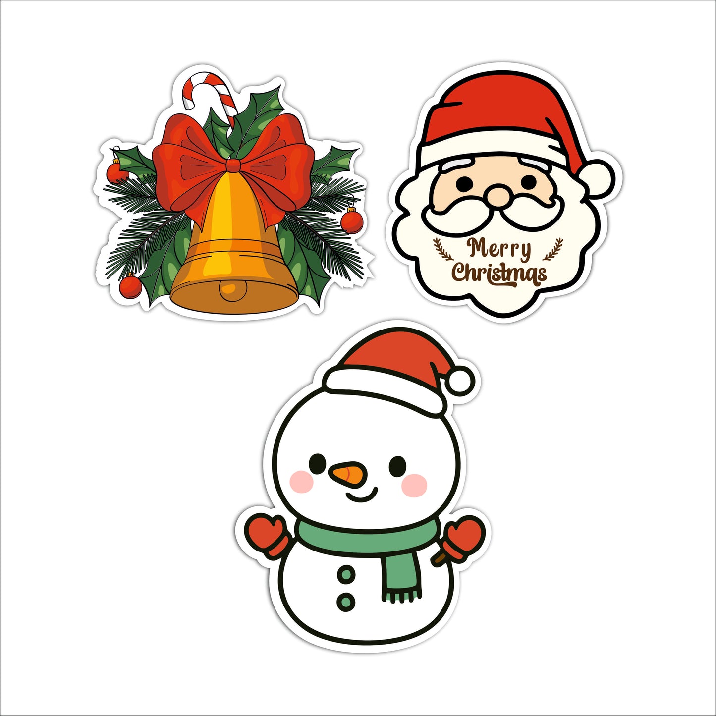 Cute Santa Claus Christmas Wooden Wall Art