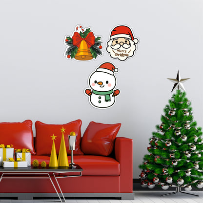 Cute Santa Claus Christmas Wooden Wall Art
