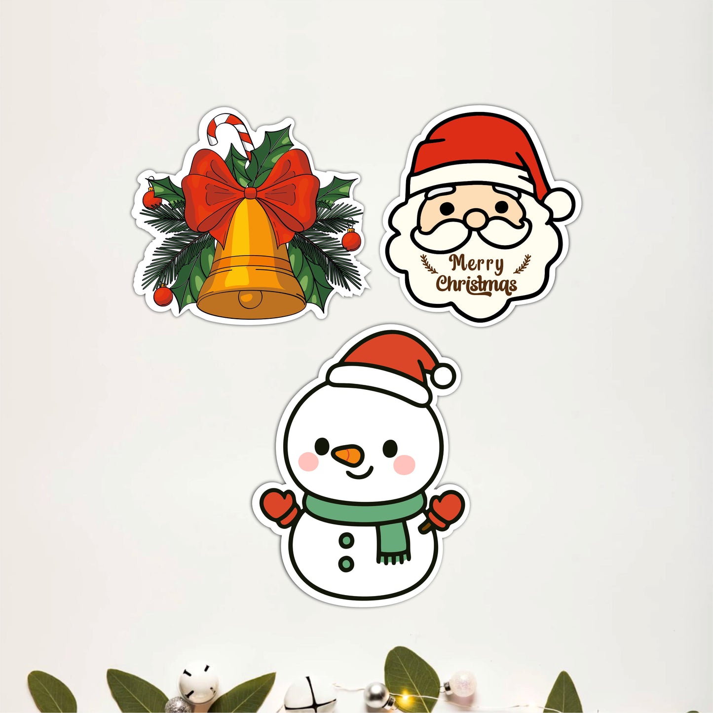 Cute Santa Claus Christmas Wooden Wall Art