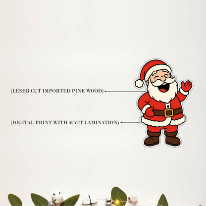 We Wish You a Merry Christmas Typography Wooden Wall Art
