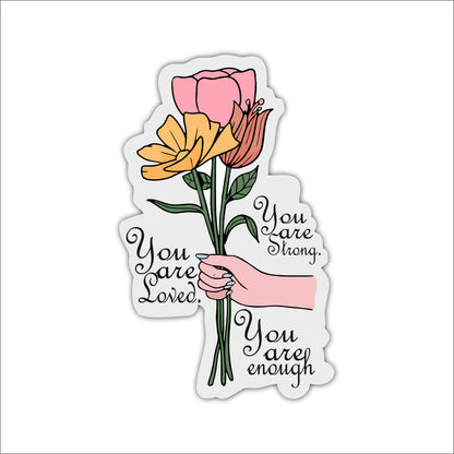 You Are Loved Floral Wall Art