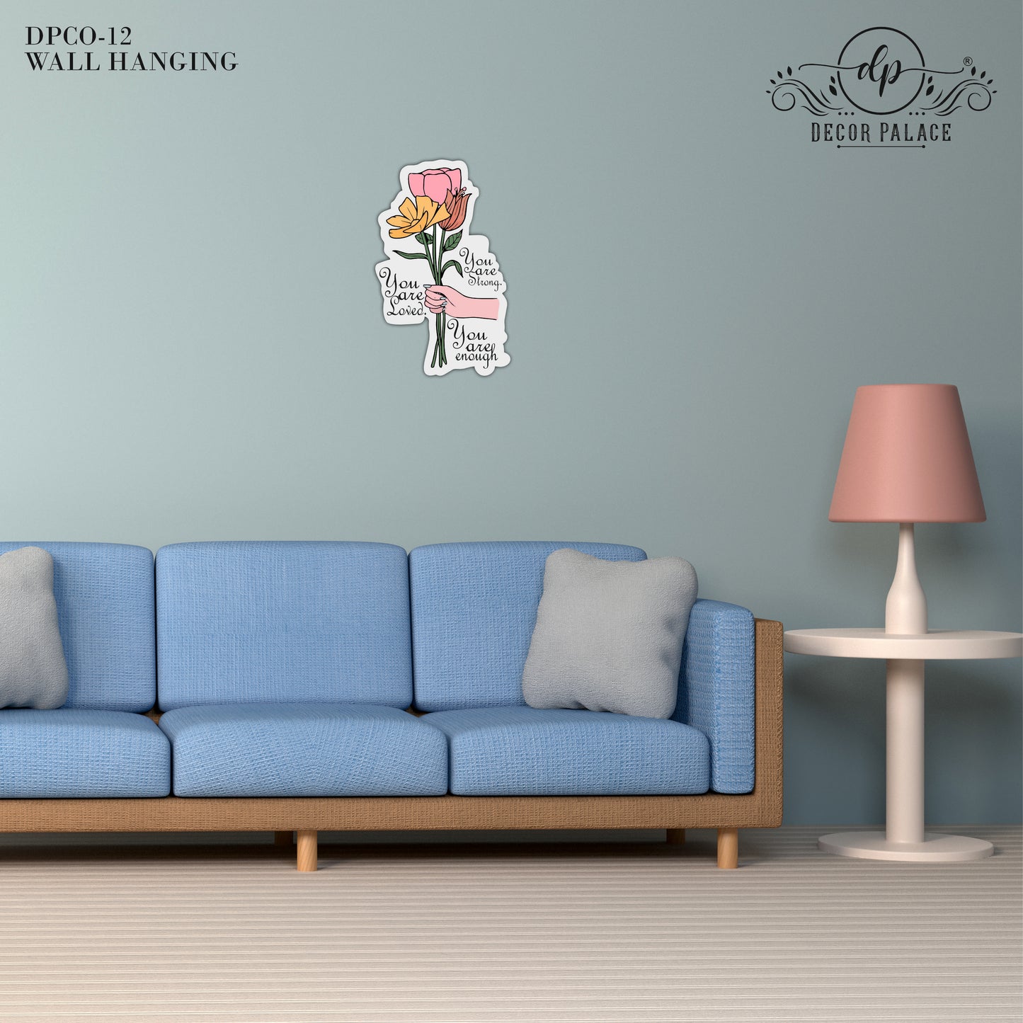 You Are Loved Floral Wall Art