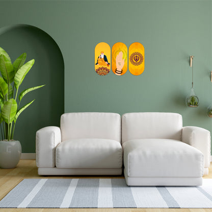 Guru Nanak Dev Ji Blessings Wooden Wall Art