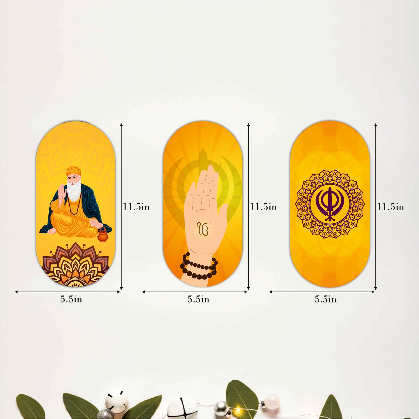 Guru Nanak Dev Ji Blessings Wooden Wall Art