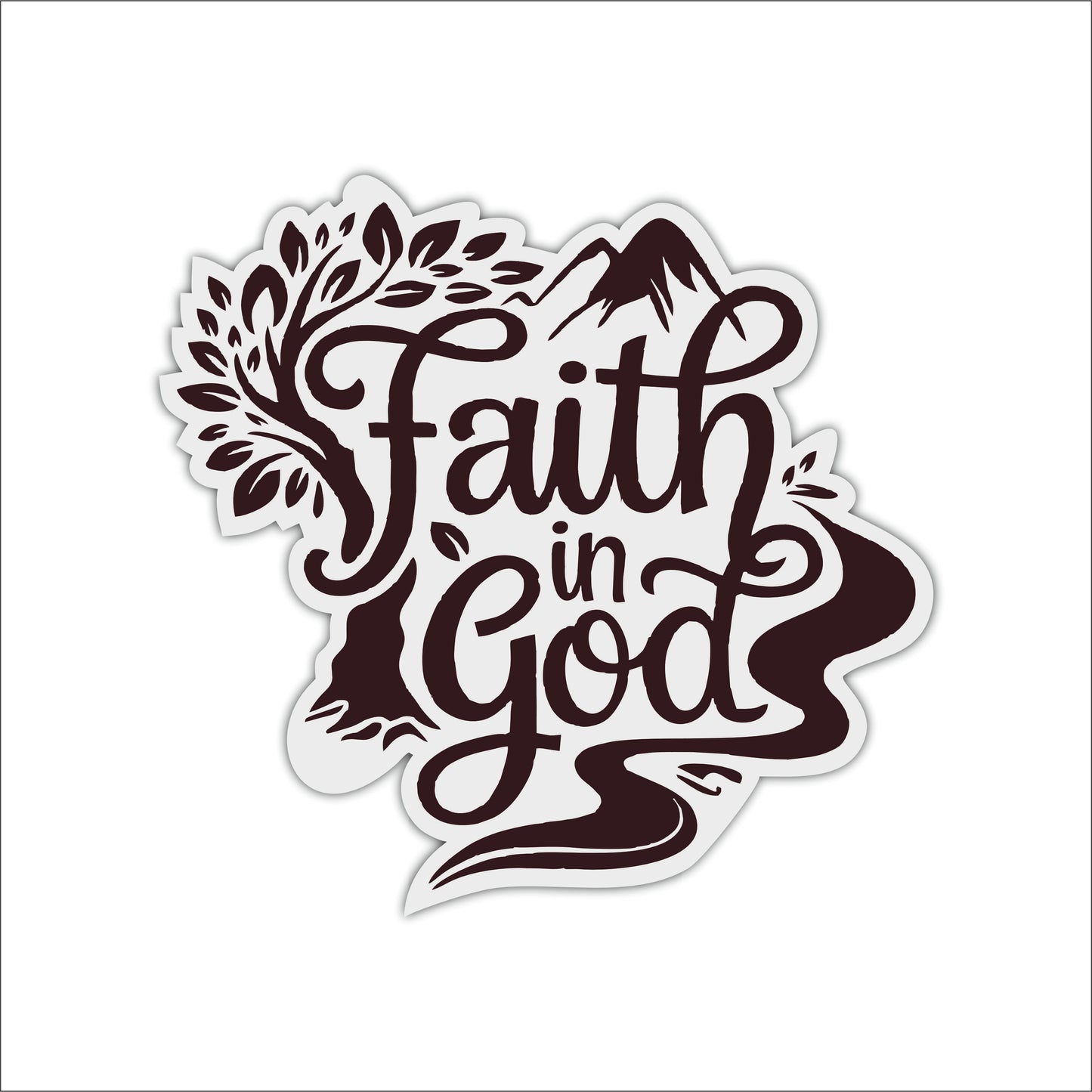 Faith In God Wooden Wall Hanging