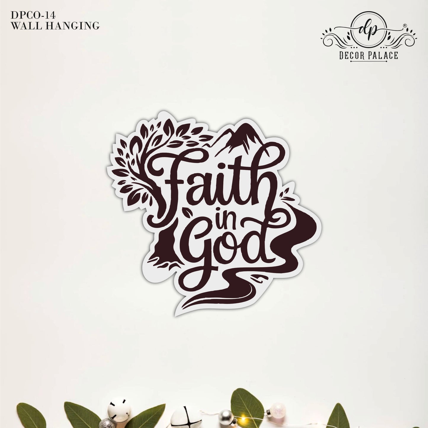 Faith In God Wooden Wall Hanging